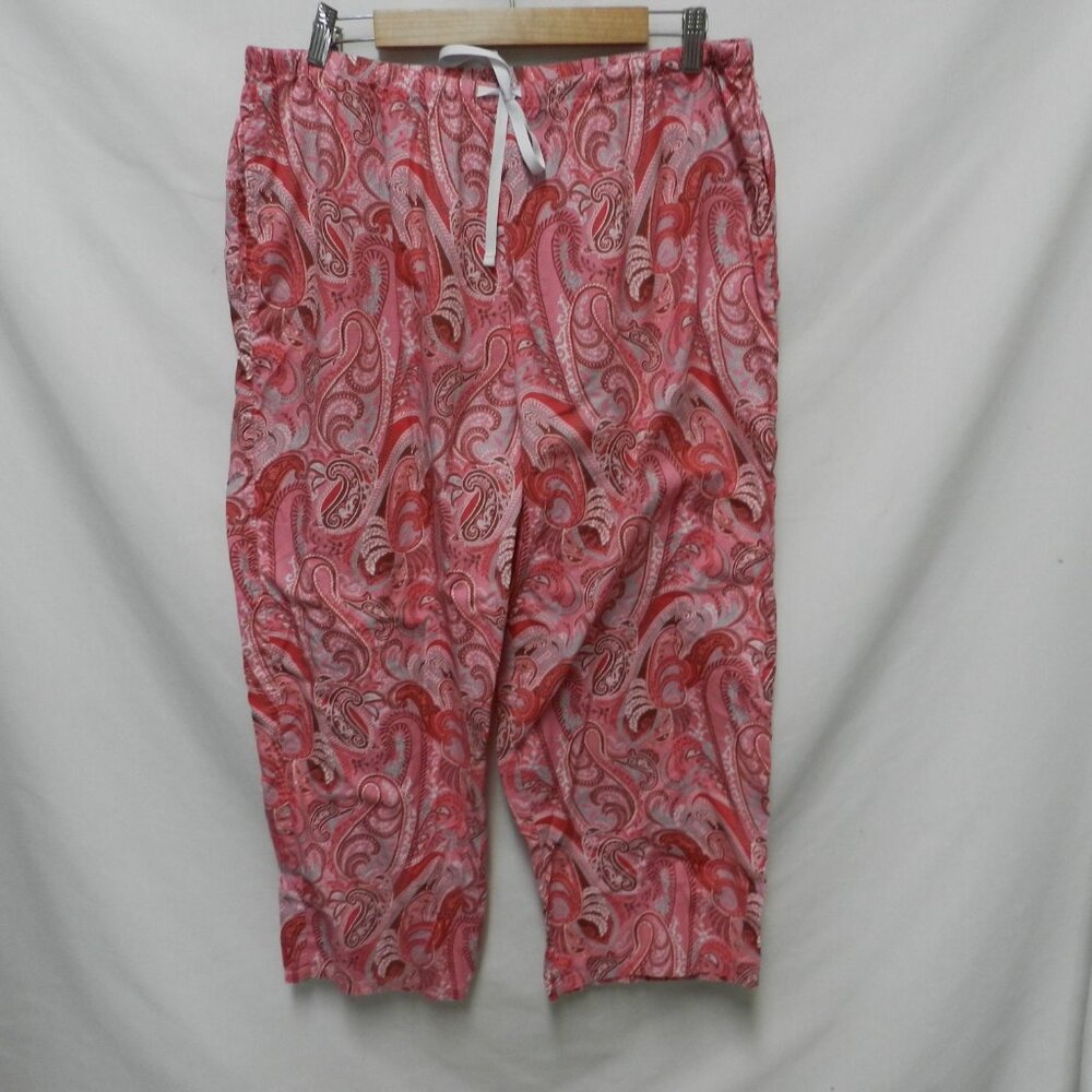 The Cat's Pajamas Cotton lounge Top Pant set drawstring elastic Size X-Large XL - Picture 2 of 8